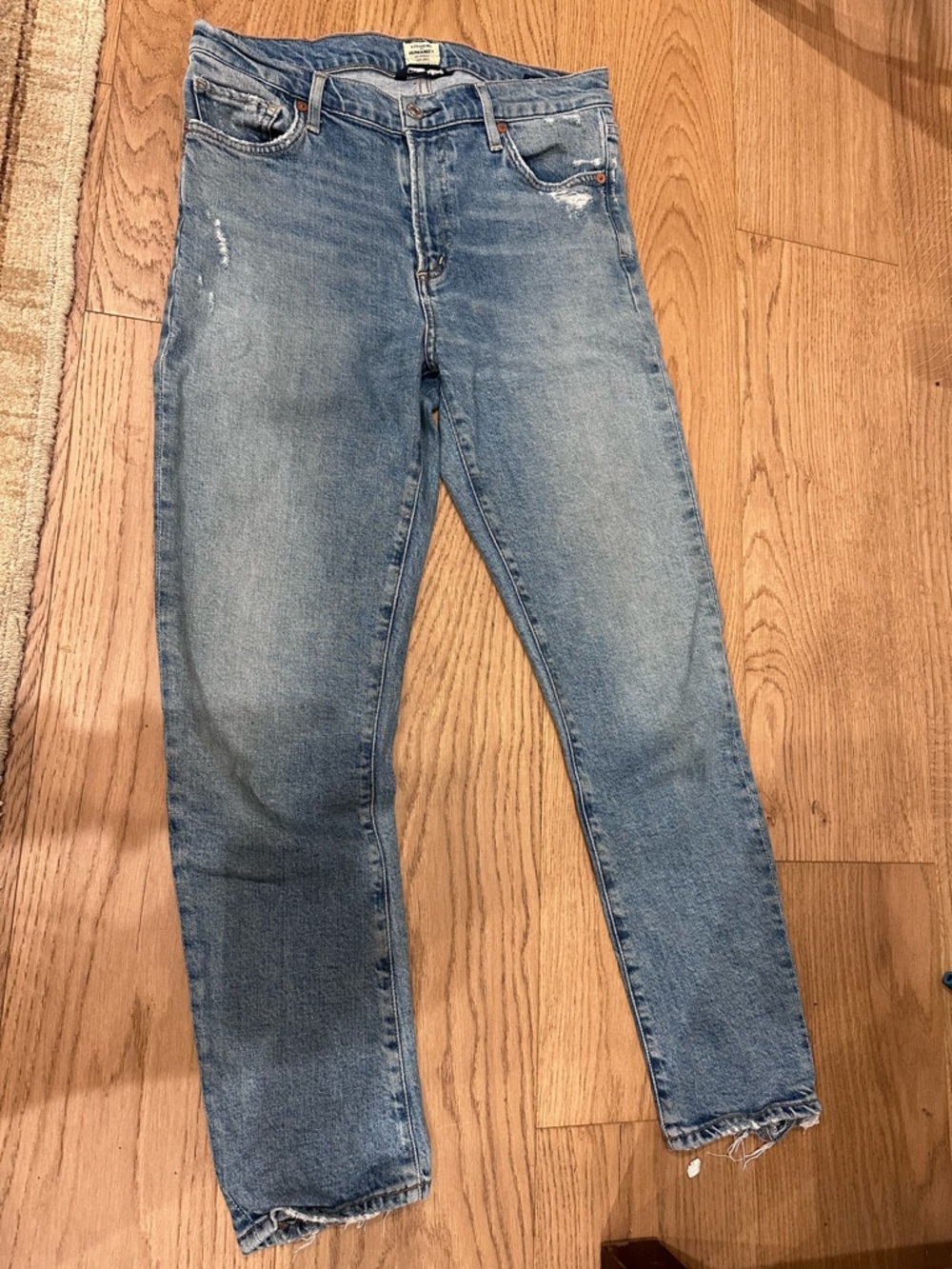 Citizens Of Humanity Light Wash Slim Straight Jeans